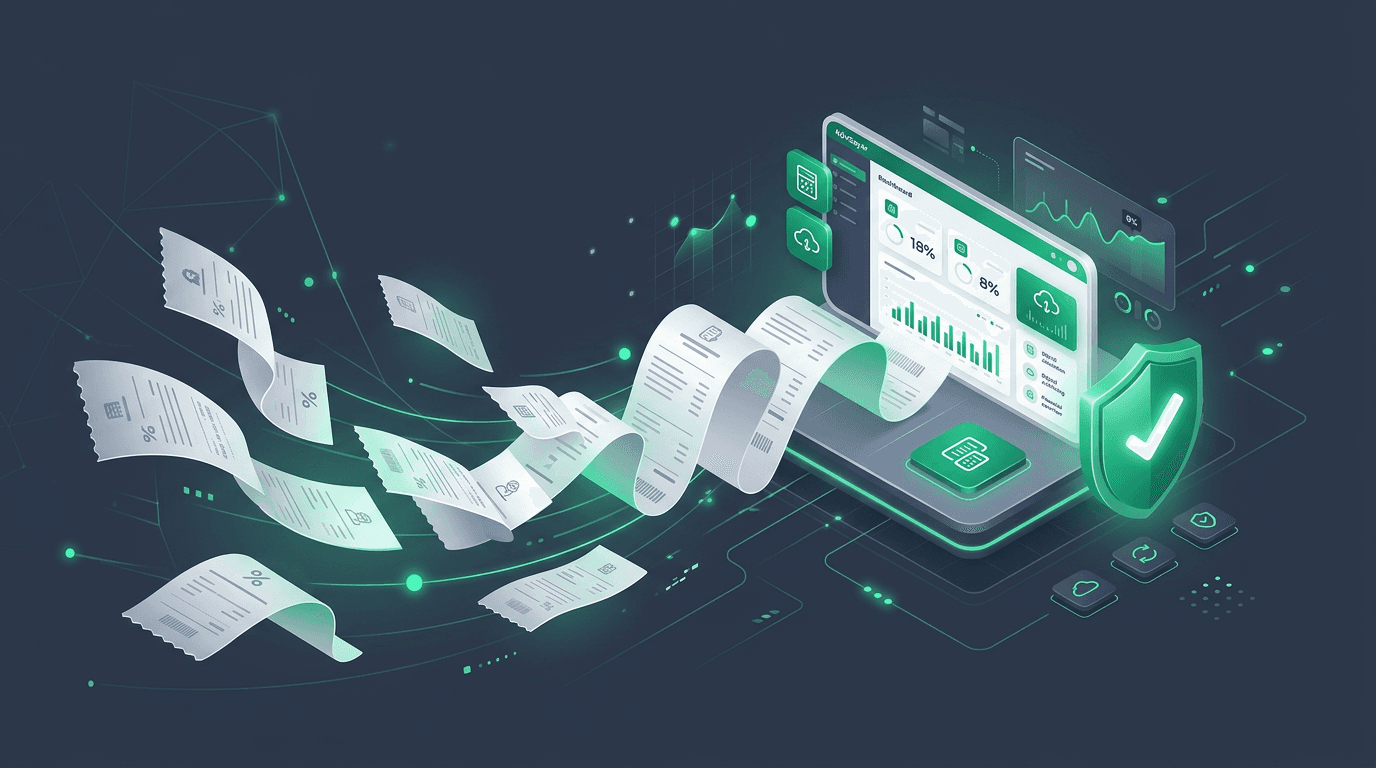 KdvSayar — fiş ve KDV yönetimi için modern arayüz konsepti